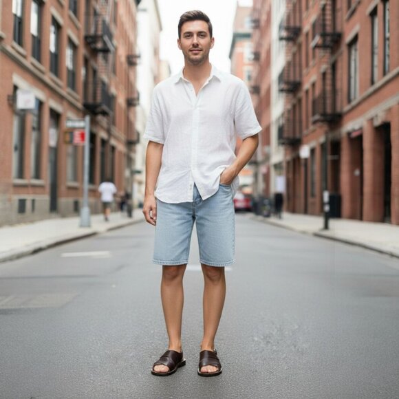 Mezlan Delhi Handmade In Spain Dark Brown Sandal Size 9 - Picture 2 of 12